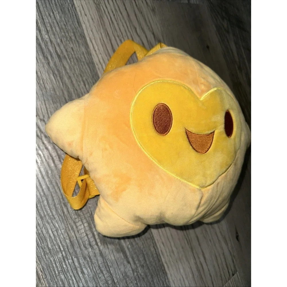 Disney Wish Star Kids Plush‎ Mini Backpack Bag Yellow Gold 12